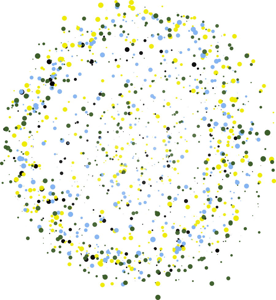 Lingkaran Dots Splatter